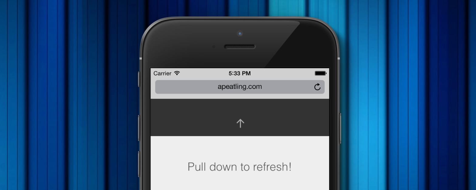 Web Pull to Refresh