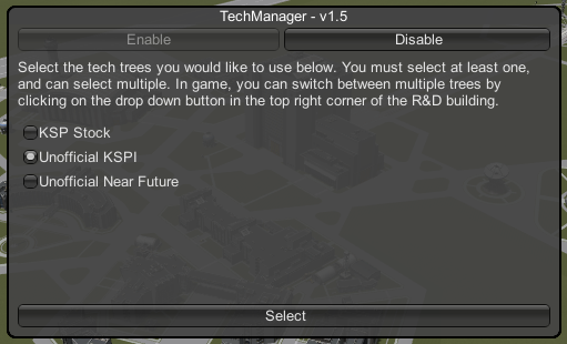 TechManager - recommended settings
