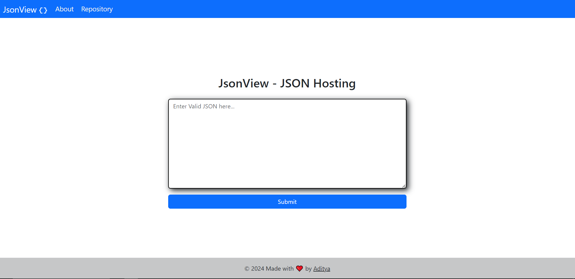 GitHub - aditya-2403/jsonview: A simple application to host your json ...