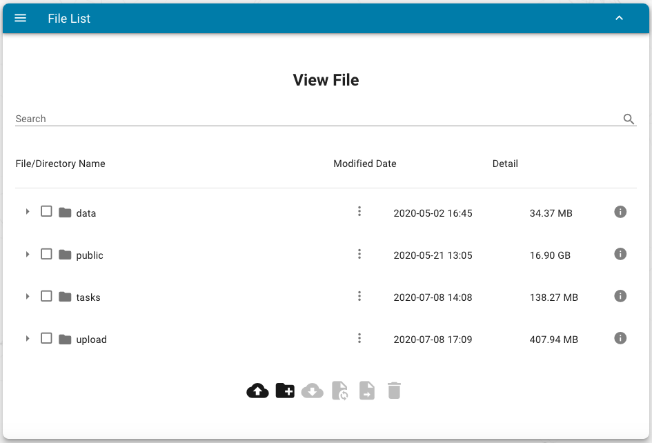 Manage files