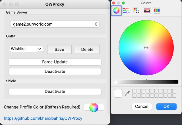 OWProxy Color Change