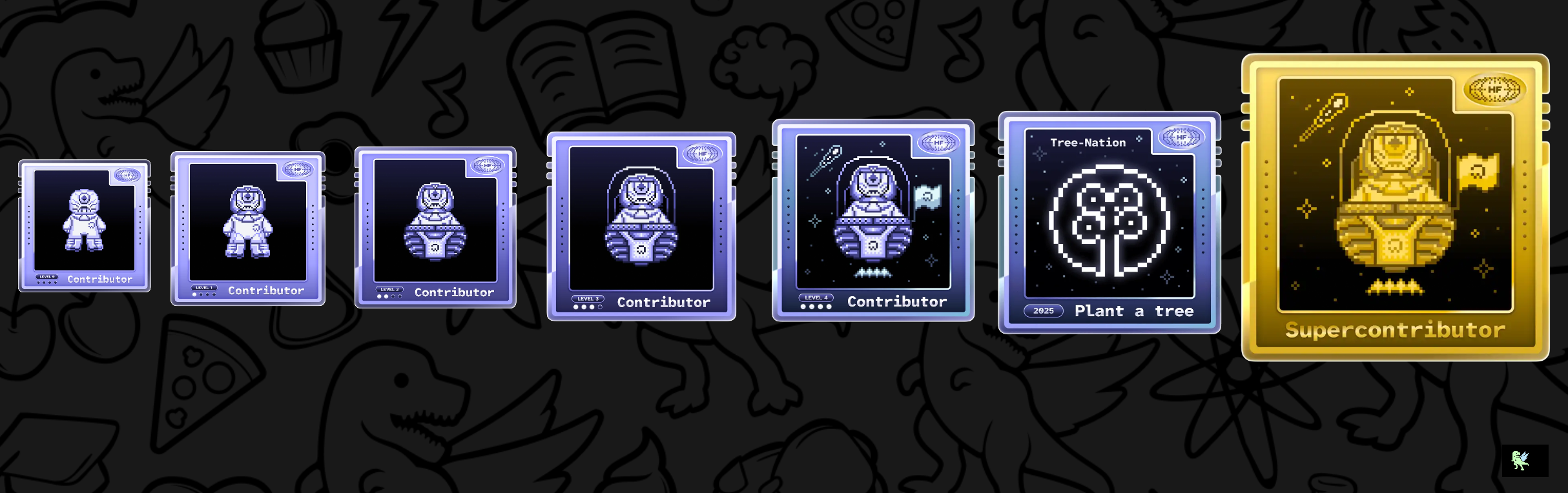 An image of @recxsmacx's Holopin badges, which is a link to view their full Holopin profile