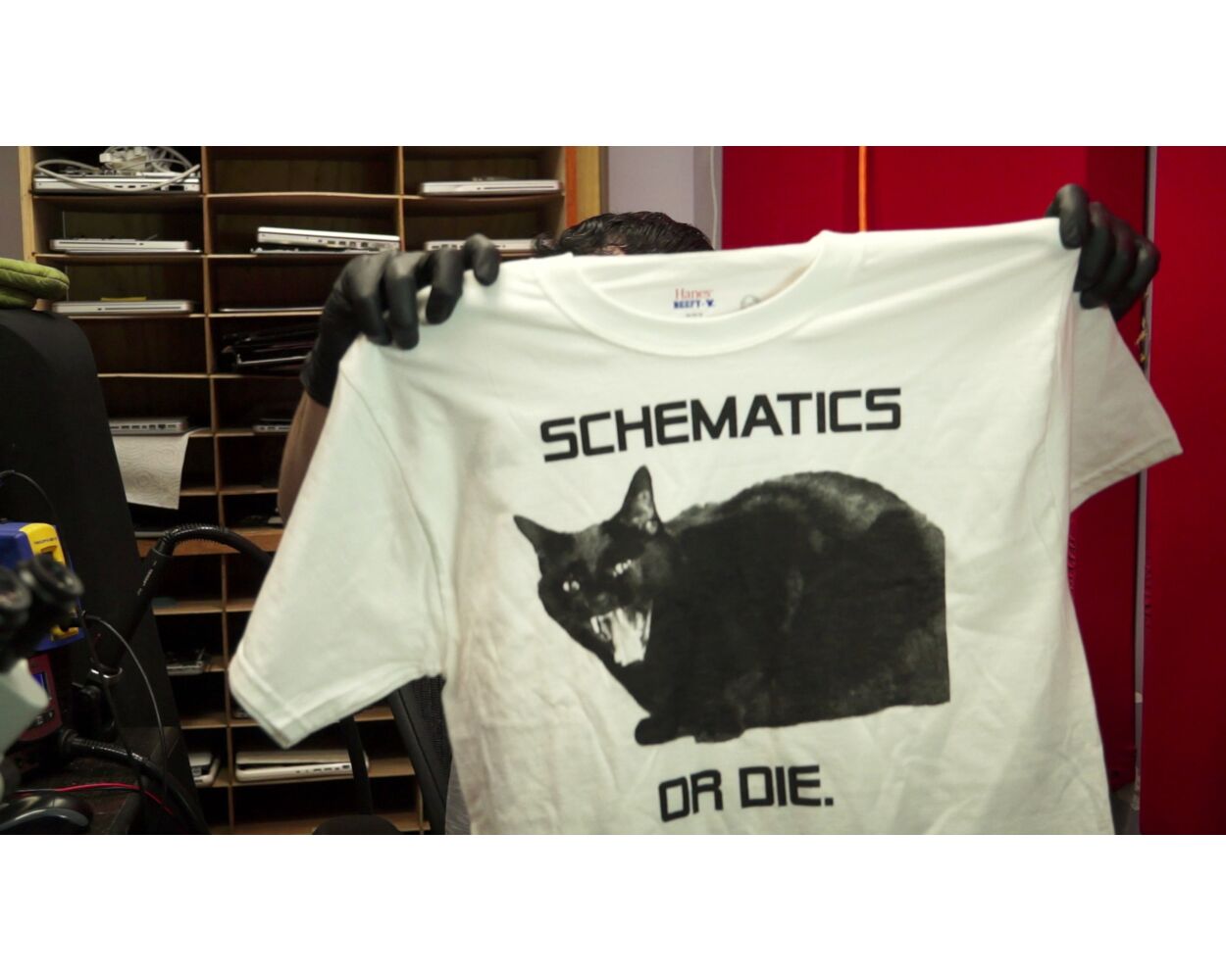 Get a "Schematics or Die" T-Shirt