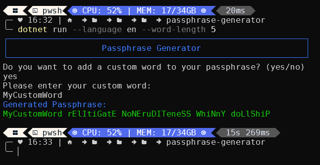 Passphrase Generator