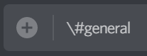Escaped Discord Channel Mention