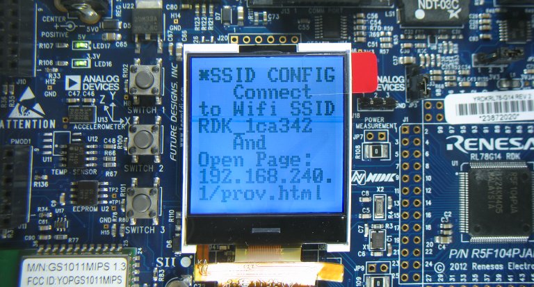 LCD Screen Provisioning Message