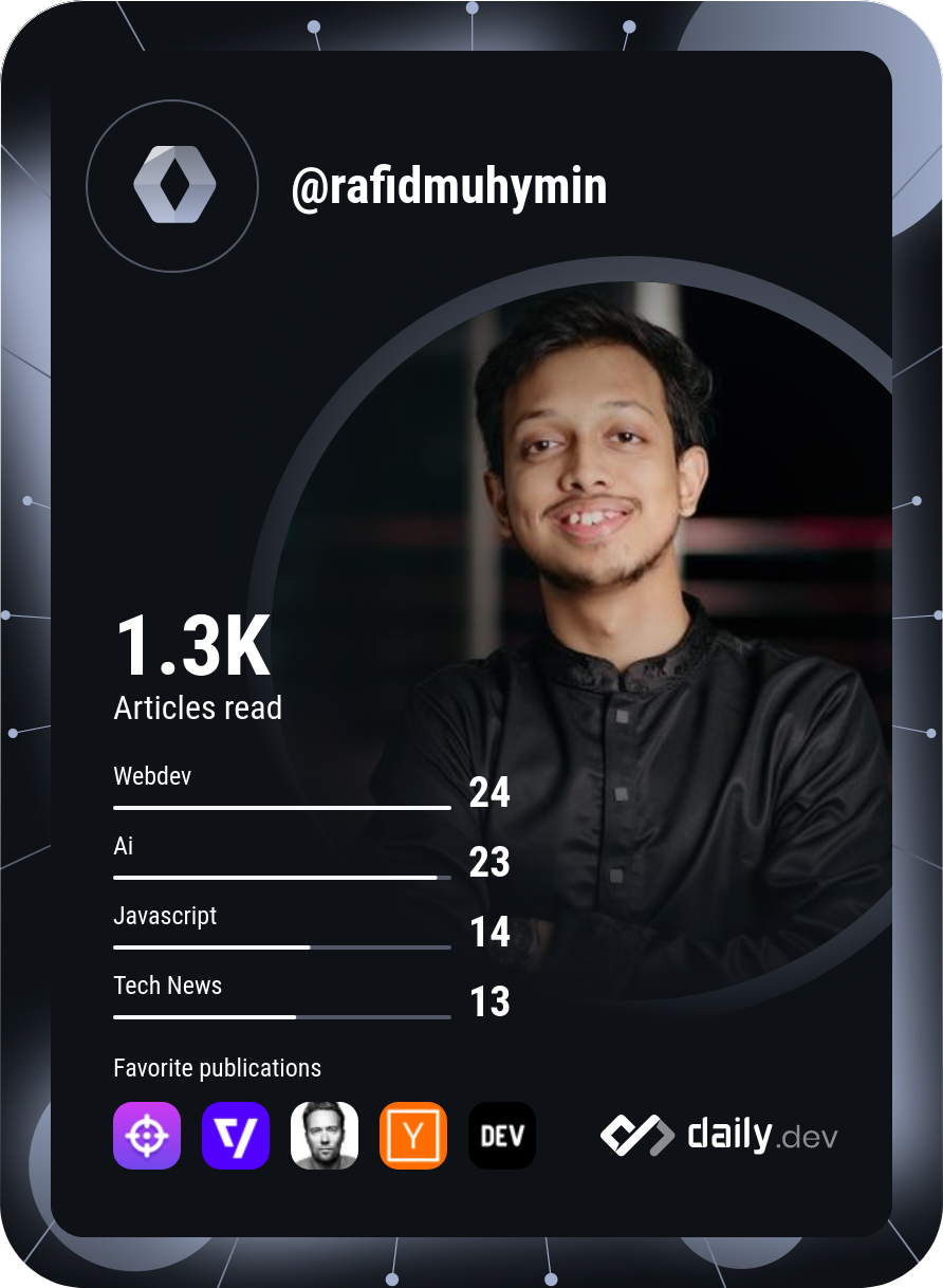 Rafid Muhymin Wafi's Dev Card