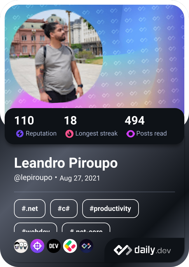 Leandro Piroupo's Dev Card