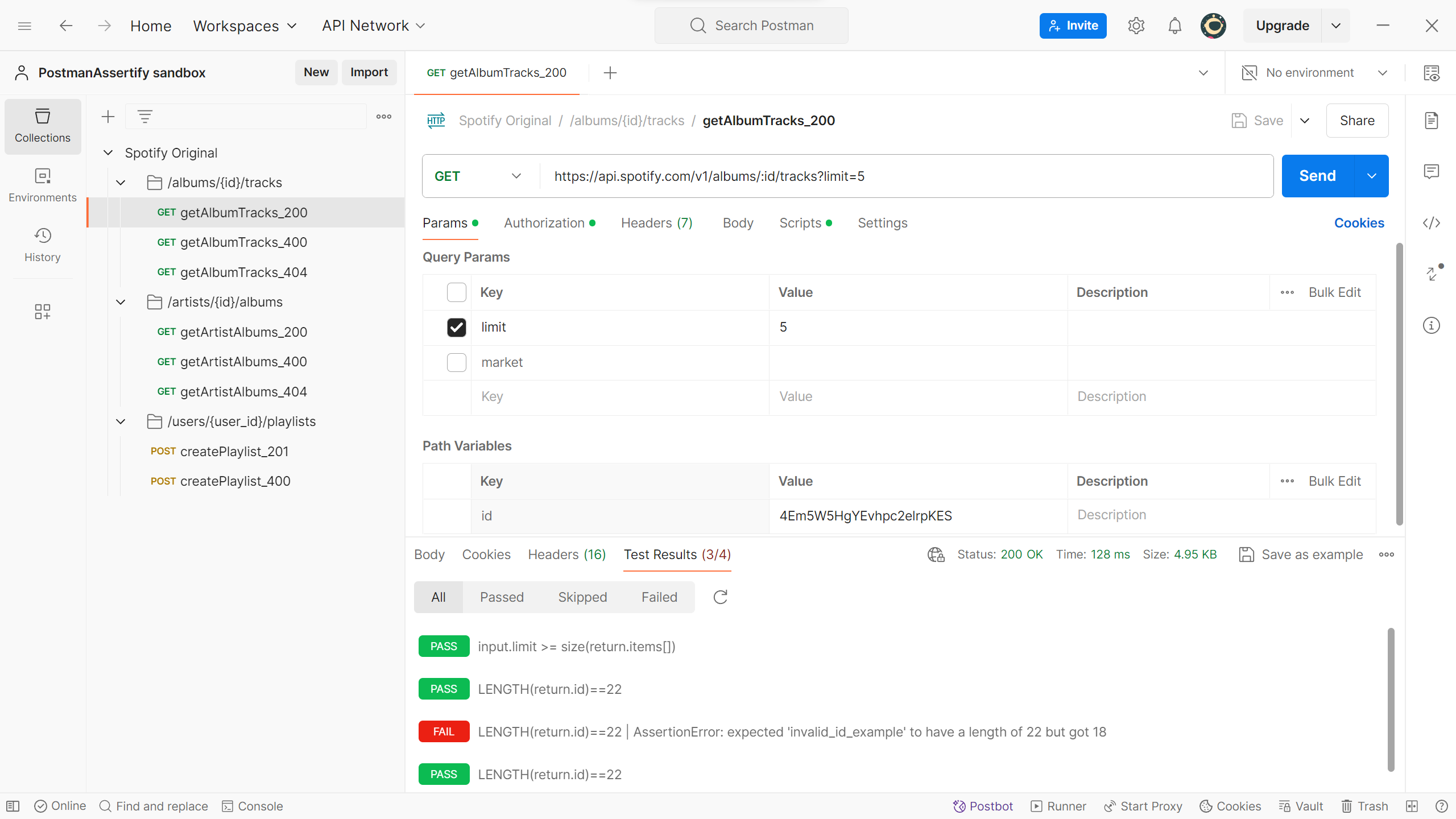 Postman collection generated by PostmanAssertify