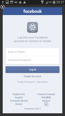 Facebook Modal