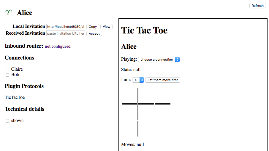 Alice's Tic Tac Toe UI