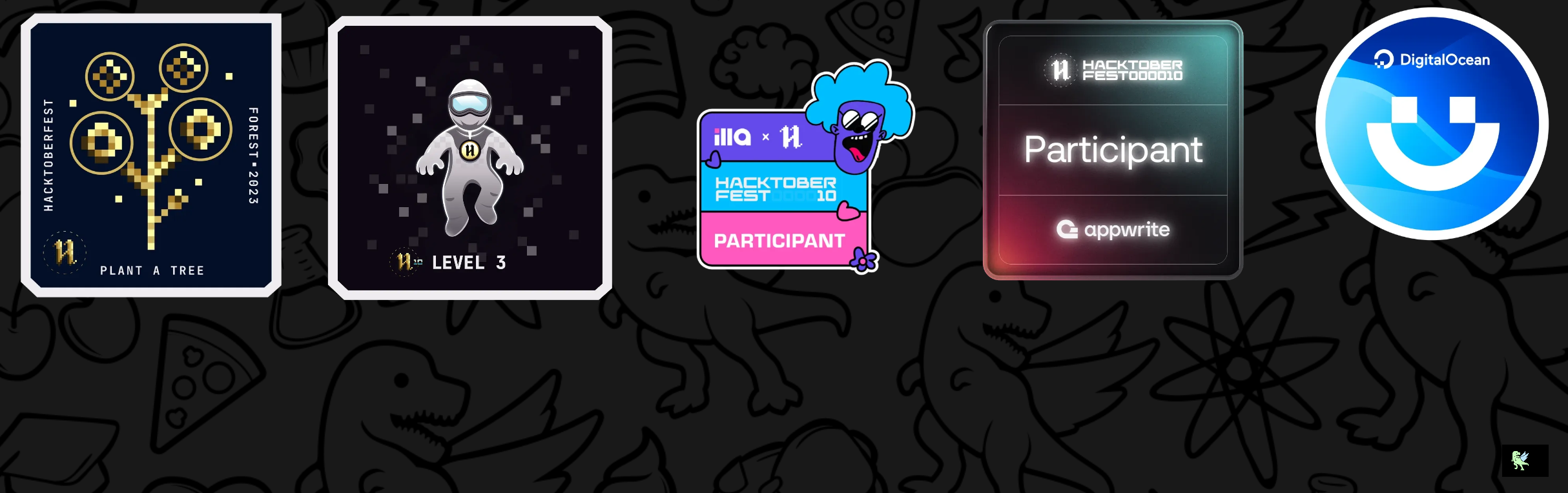 An image of @ahsanahmad4654's Holopin badges, which is a link to view their full Holopin profile