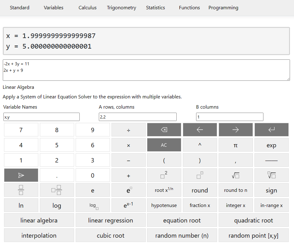 Calculator Functions