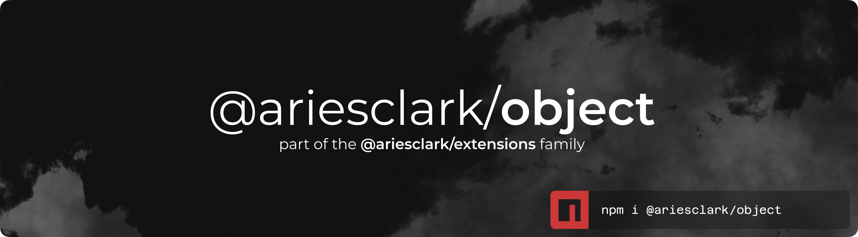 @ariesclark/object logo