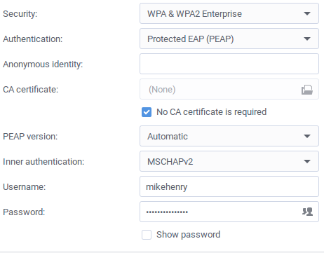 Wifi Settings