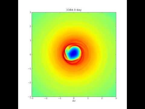 Proto planetary disk around a binary star