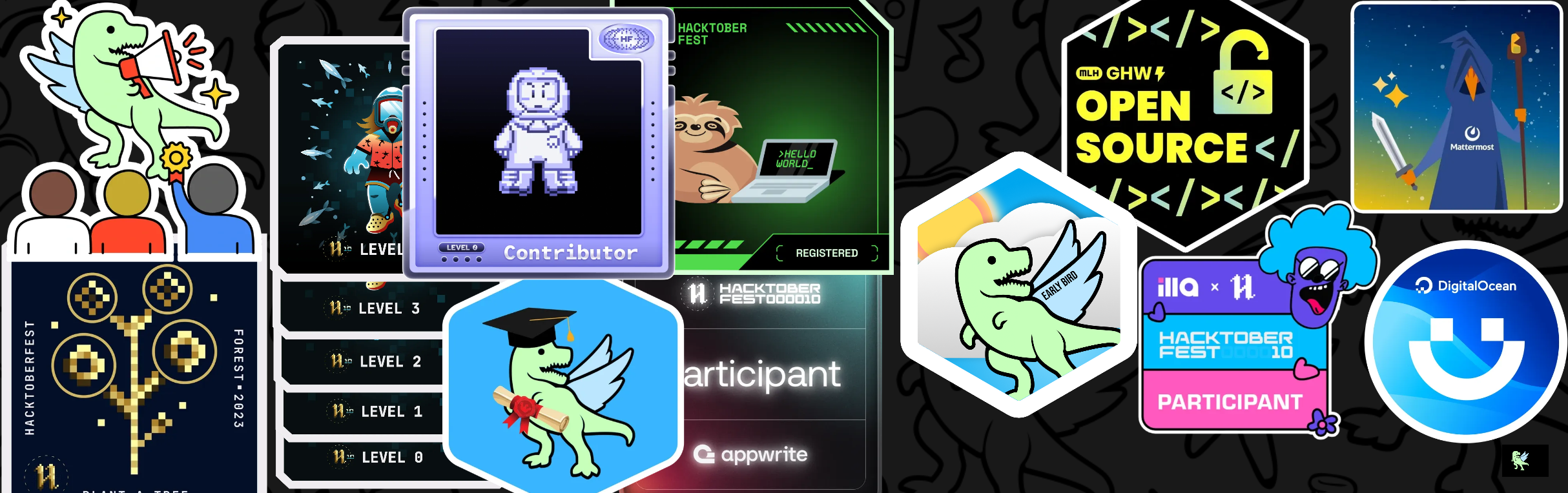 An image of @ishannahid's Holopin badges, which is a link to view their full Holopin profile