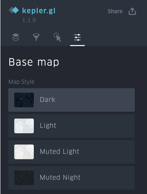 base map panel