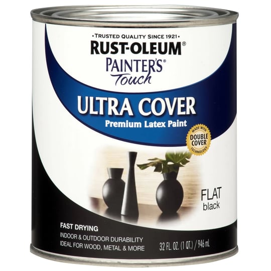 rust-oleum-1976502-painters-touch-ultra-cover-flat-black-paint-1-qt-1