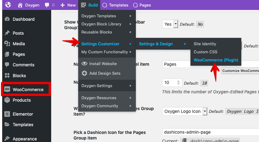 Oxygen WooCommerce Integration