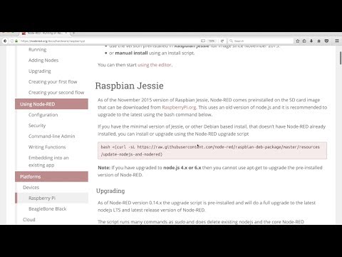 Setup Raspberry Pi and Node-RED