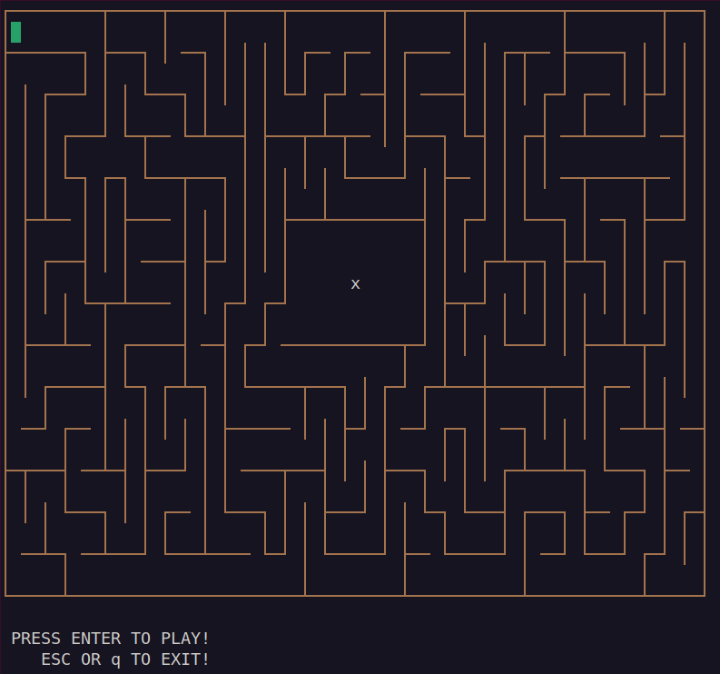 playing Mazifier-generated map with MazeVim