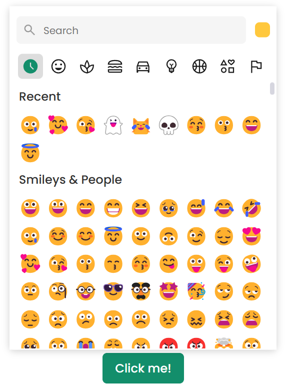 Chit Chat's Emoji picker