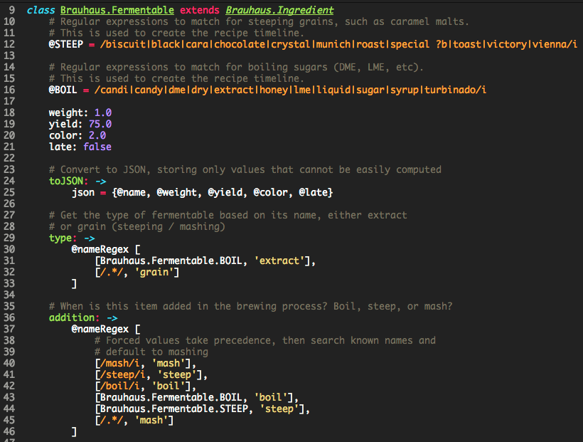 Screenshot: Coffeescript