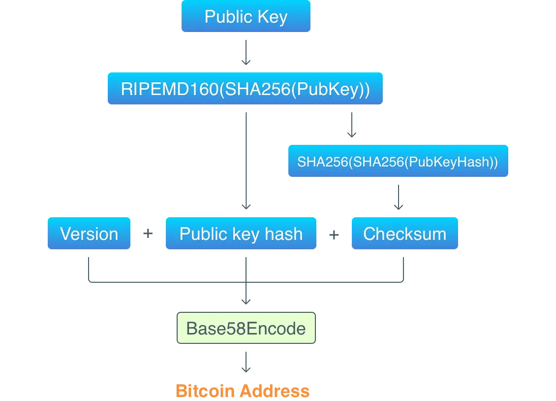 get an address from a public key