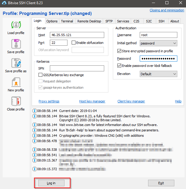 Example-LoginBitvise