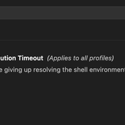 Unable to resolve your shell environment: Unexpected exit code from ...