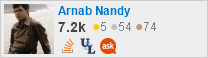 profile for Arnab Nandy on Stack Exchange, a network of free, community-driven Q&A sites