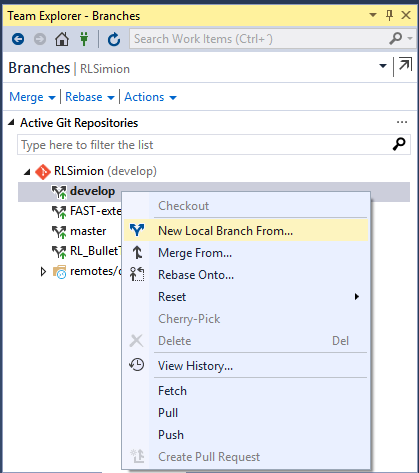 Create branch