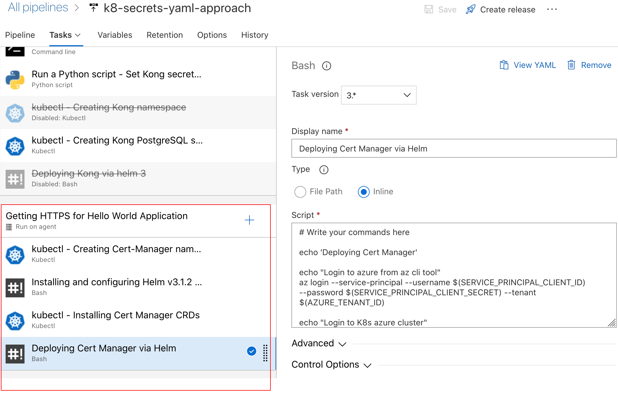 Deploying cert manager