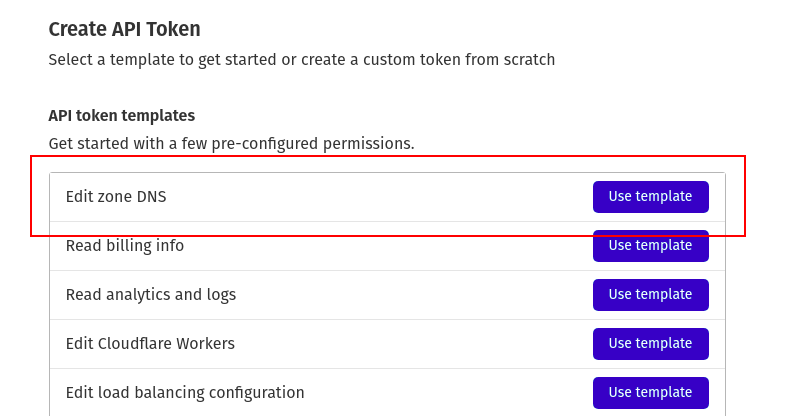 DNS template