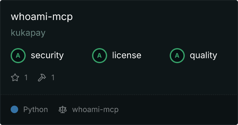 whoami-mcp MCP server