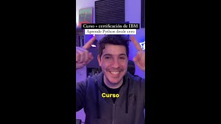 Curso + Certificación de Python de IBM sin coste.
<p>De Programación General hasta Machine Learning o