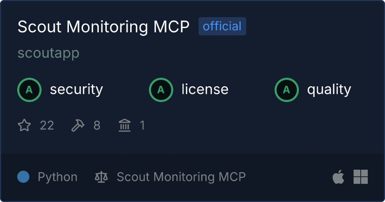 Scout Monitoring MCP server