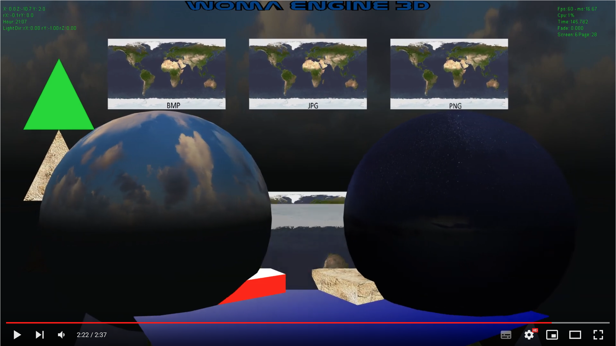 WoMA3Dengine at Level 29 BASIC INTRO DEMO X64