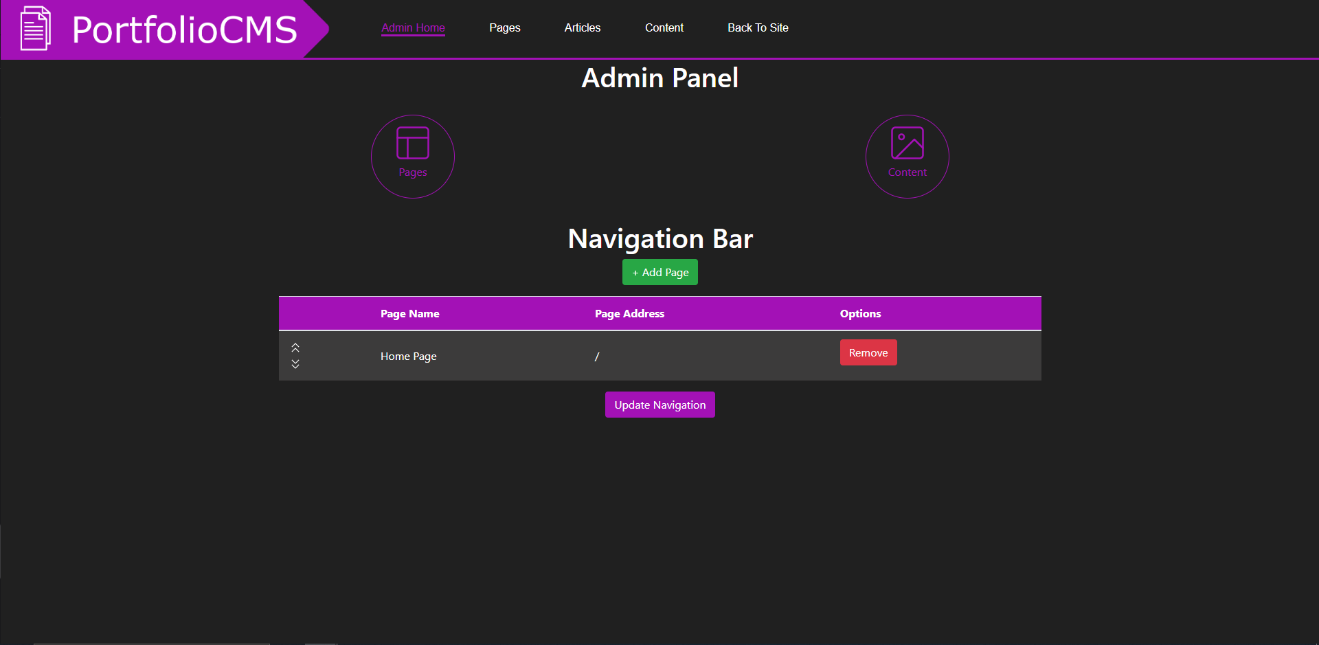 GitHub - ryandw11/PortfolioCMS: Portfolio Content Management System ...
