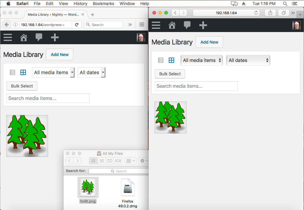 After: uploading a file on macOS with Firefox and then viewing with Safari (whee it works).