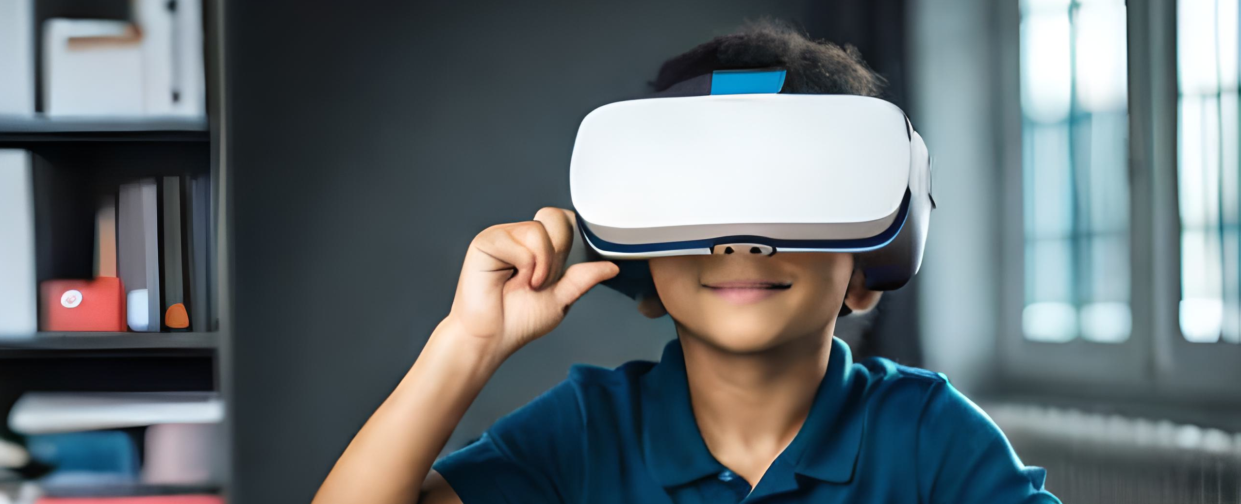 Children using VR HMD