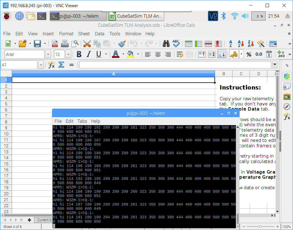 VNC Telemetry Received