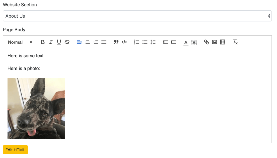 wysiwyg editor