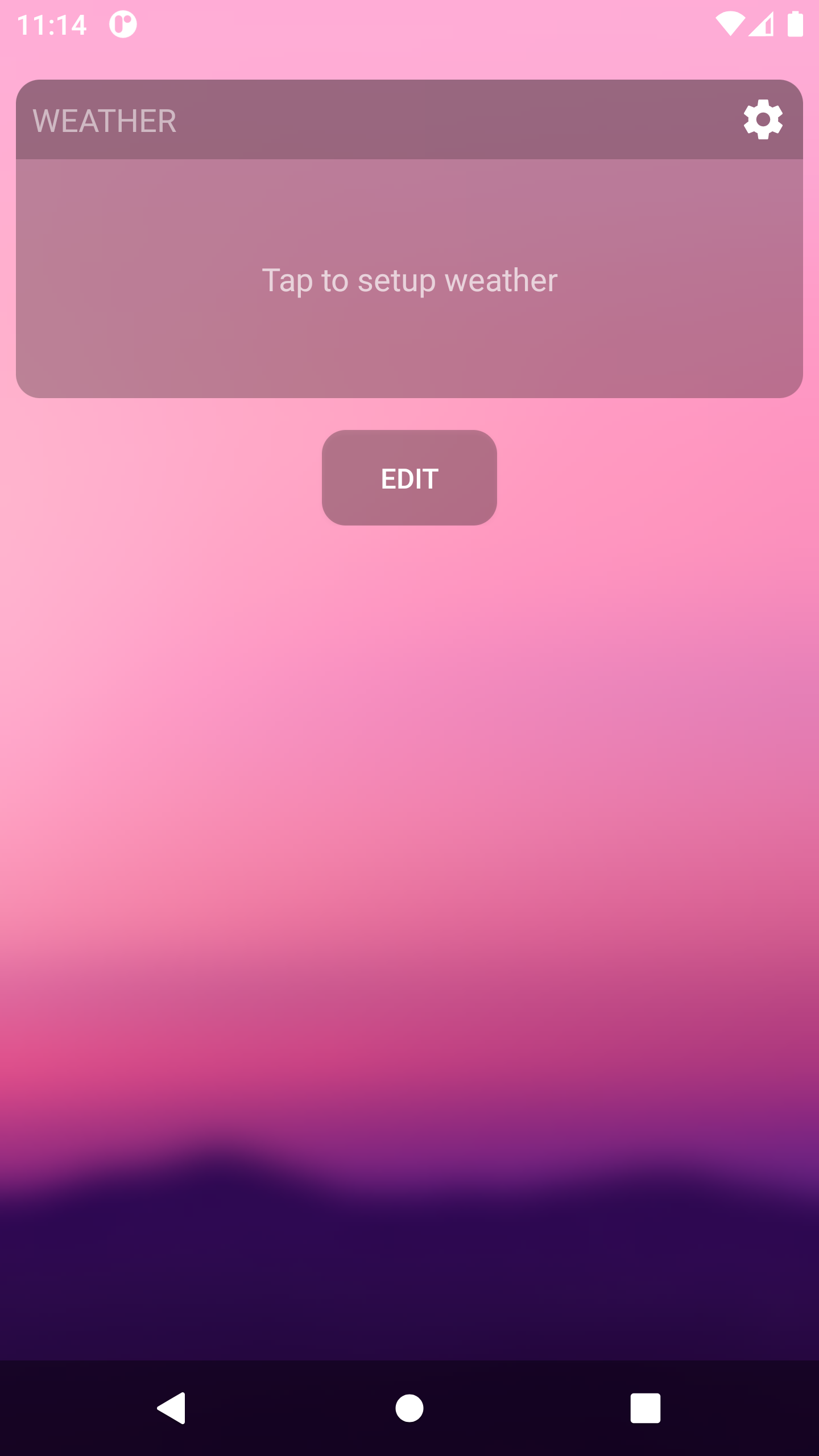 Weather Panel Widget