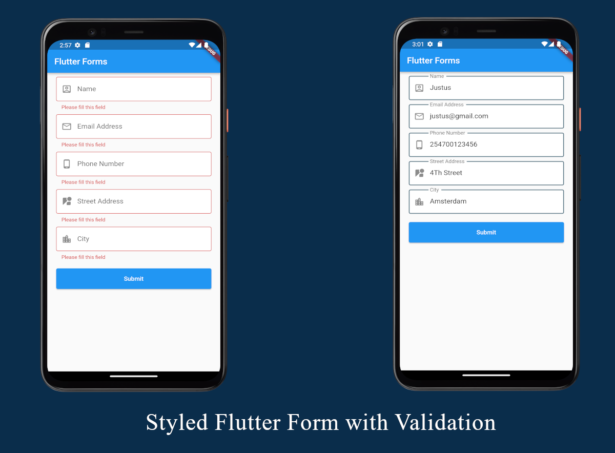 Flutter Form Validation