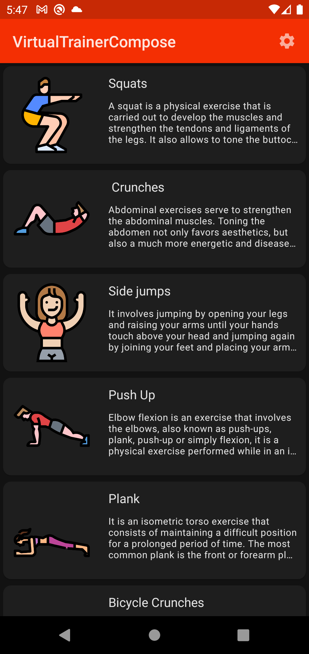 list exercise