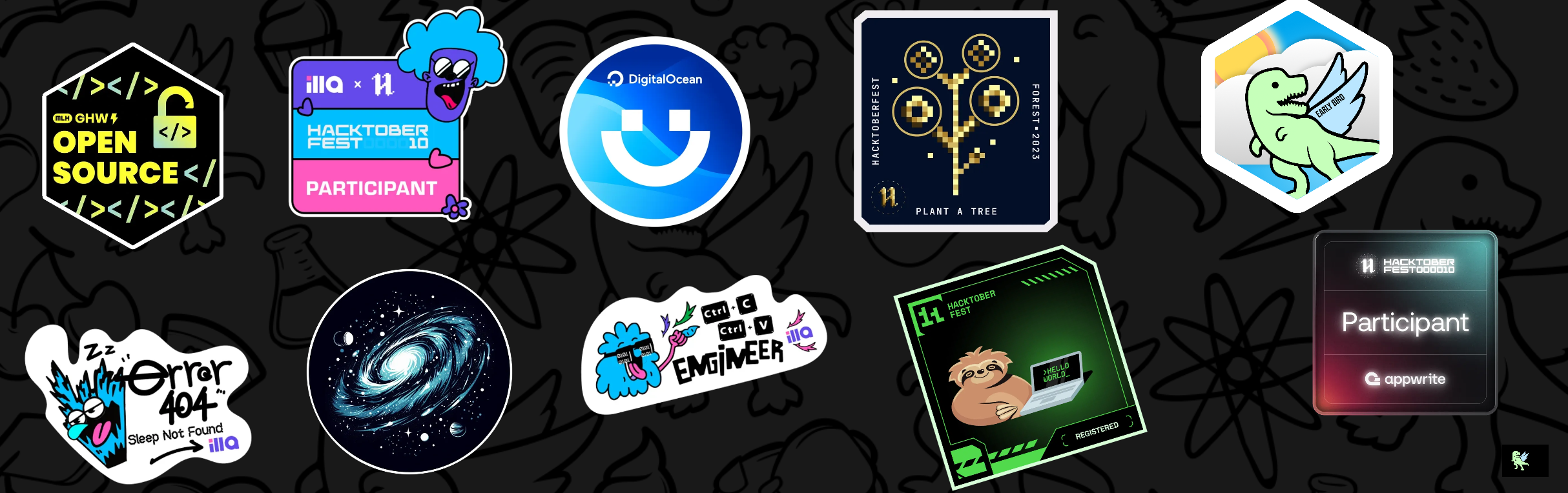 An image of @vicheanath's Holopin badges, which is a link to view their full Holopin profile