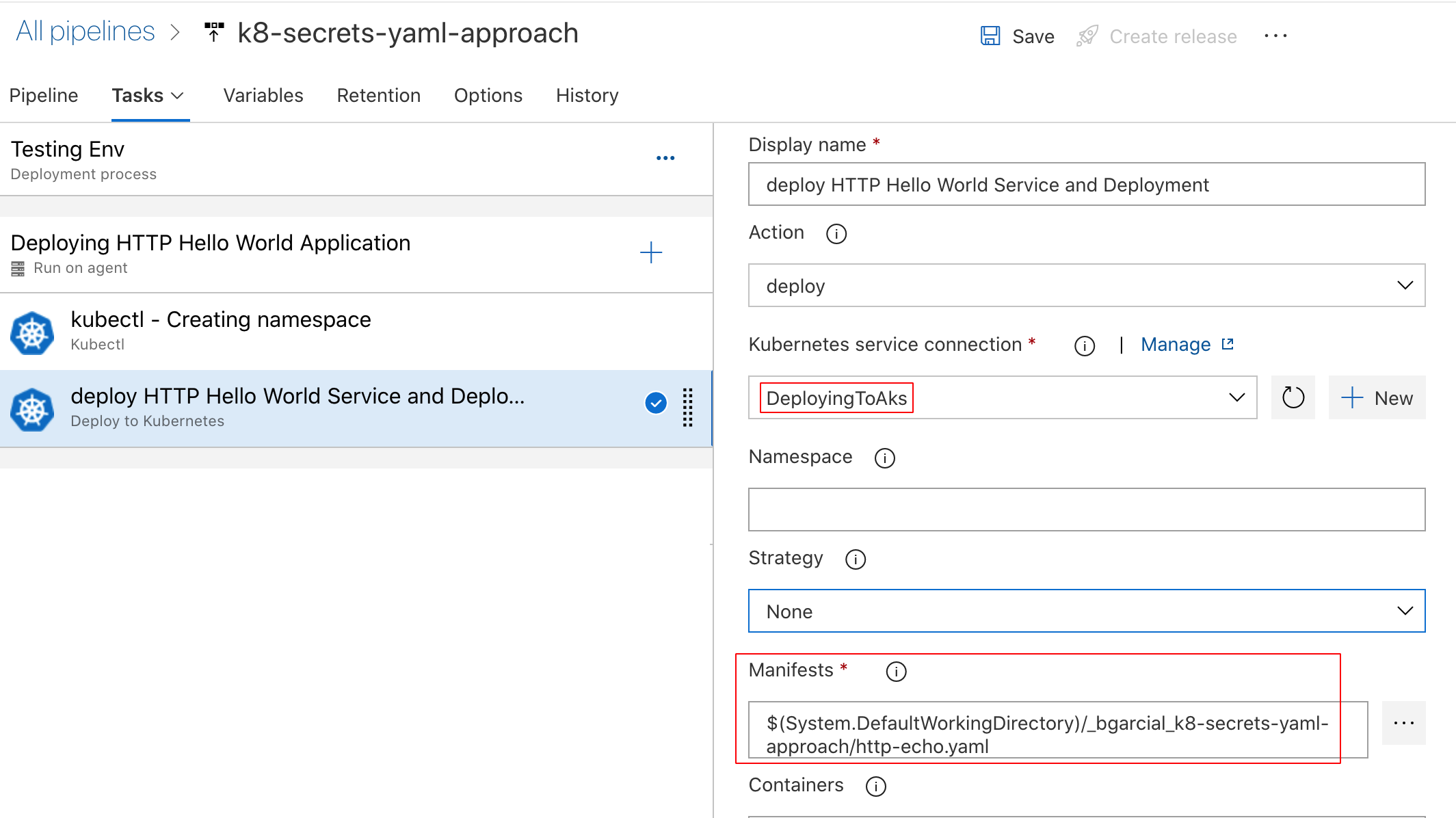 Adding Deploy Kubernetes task