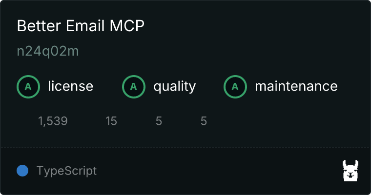 Better Email MCP server